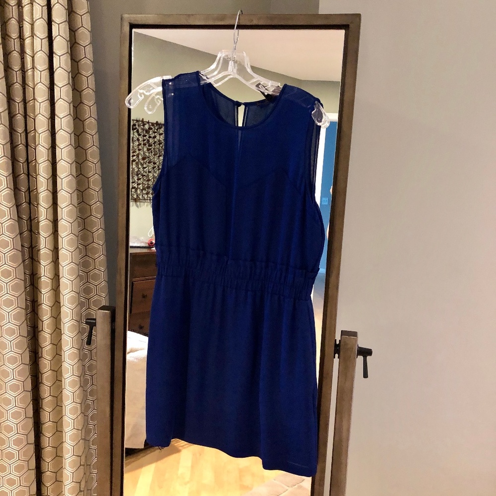 BCBG Silk Blue Minidress